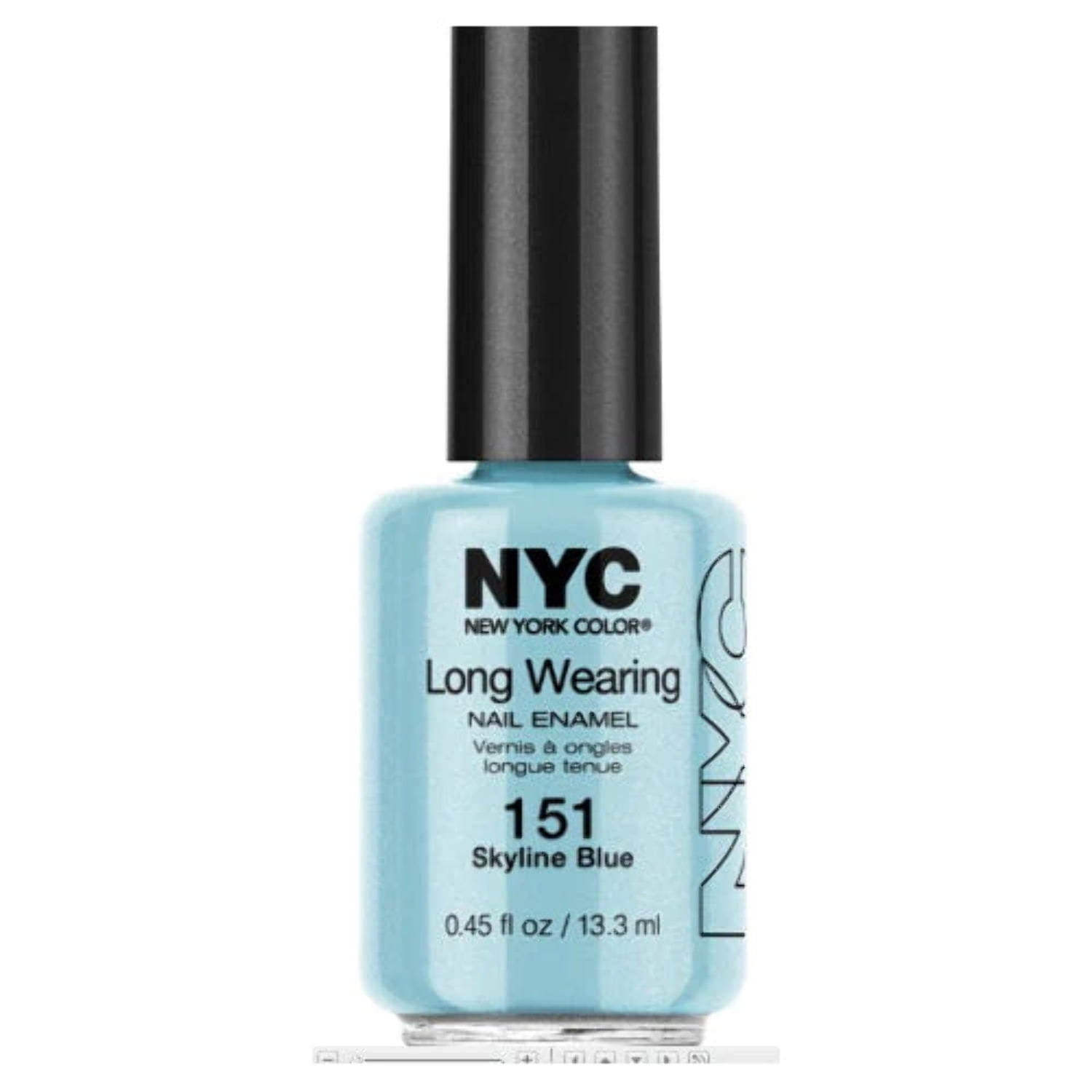 NYC Color Long-Wearing Nail Enamel, 109A Pink Promenade Creme, 0.45 fl oz