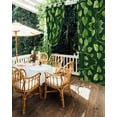 thumbnail image 5 of nqOlkjepod Outdoor Curtains for Patio Waterproof, Green Plant Outdoor Privacy Panels Grommet, Spring Leaves Retro Pastoral Botanical Blackout Outside Curtains for Porch/Cabana 54"x84", 1 Panel, 5 of 8