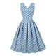 thumbnail image 2 of Vestidos Para Mujer Midi Vestidos Moda Sólido Sin Mangas Turndown Polka Dot Vestido de Longitud Media Odeerbi ODB152256, 2 of 9