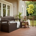 thumbnail image 6 of Devoko 82 Gallon Storage Patio Bench and Deck Box Organization Storage Combi for Patio, Garden, 6 of 7
