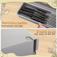 thumbnail image 3 of 2 Piece Knife Silverware Drawer Organizer Compact Utensil Storage Tray Kitchen Accessory, 3 of 8