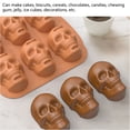 thumbnail image 3 of Moule à Pâtisserie Tête de Mort, Déocr Large Application Réutilisable Moule à Gâteau Tête de Squelette pour Savon, 3 of 7