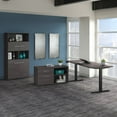 thumbnail image 7 of Office 500 72W Adjustable Desk with Storage in Storm Gray - Engineered Wood, 7 of 7