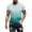 Light Blue, variant on Mens Tshirts Graphic Big and Tall Short Sleeve Athletic Shirt Summer Fashion Gradient Color Crewneck Pullover Tee
