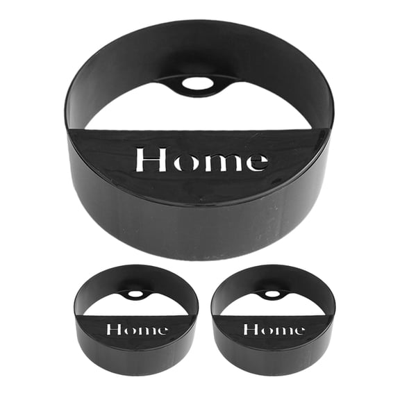 UPOUART Indoor Hanging Pot 3Pcs Wall Mounted Planter Plastic for Gardening Equipment 7.66X7.66X2.55In Black