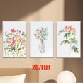 thumbnail image 4 of 2D Flat 3pcs/set, 2D Flat Canvas Art - Frameless Watercolor Floral Posters, Vibrant Home & Office Decor, Perfect for Living Room, Cafe, or Gift, Gift Ready Art|Vibrant Wall Art|Classic Style Art, Ca, 4 of 4