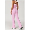 thumbnail image 3 of AEXTO Two Piece Color Block Womens Workout Sets Cross Back Tank Top Matching High Waist Wide Leg Leggings Sets Gym Outfits Activewear, 3 of 5