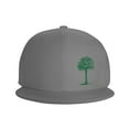 thumbnail image 2 of ZICANCN Green Palm Tree Pattern Baseball Caps, Trucker Hats for Men And Women, Adjustable Breathable Flat Caps, Gray, 2 of 8