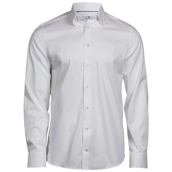 Tee Jays Mens Luxury Stretch Long-Sleeved Shirt