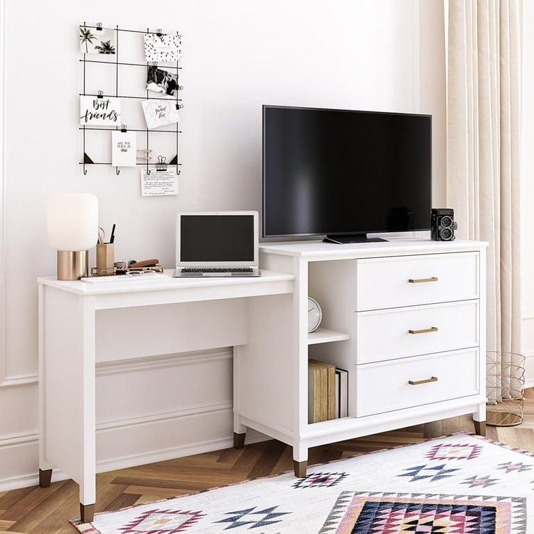Westerleigh 3 in 1 Media Dresser White Walmart