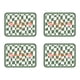 thumbnail image 1 of 4 piezas de tapetes aislantes de pvc para mesa de comedor, posavasos impermeables para el hogar, lote de tapetes para mesa de comedor, 1 of 5