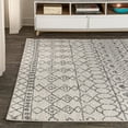 thumbnail image 4 of JONATHAN Y MOH209A-4 Izil Moroccan Beni Souk Cream/Gray 4 ft. x 6 ft. Area Rug, Bohemian Scandinavian, Pet Friendly, Stain Resistant, Easy to Clean, for Living Room; Kitchen, Bedroom, 4 of 11