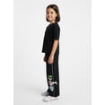 thumbnail image 3 of The Powerpuff Girls x Hello Kitty and Friends Girl’s Heart Trio Fleece Wide Leg Sweatpants, Sizes 4-16, 3 of 5
