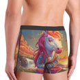 thumbnail image 4 of Bingfone Meditating Cute Horse Men's Underwear - Casual Stretch Boxer Briefs-XX-Large, 4 of 7
