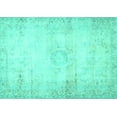 thumbnail image 1 of Ahgly Company Indoor Rectangle Persian Turquoise Blue Traditional Area Rugs, 8' x 12', 1 of 4