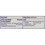 Stanback Headache Powder, Pain Reliever, 50 Count, Reduces Fever and ...