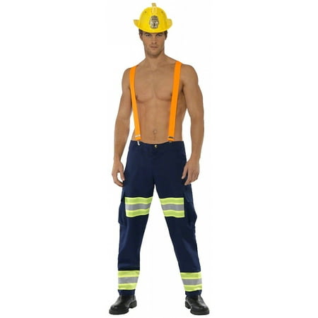 Male Firefighter Adult Costume - Medium