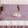 thumbnail image 6 of Craftsworth 100% Egyptian Cotton Sheets, 4 Piece Set, Queen - Lilac, 6 of 6