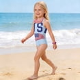 thumbnail image 4 of CCRFTGI 4th of July Girls Swimsuit Summer Beach Bathing Suit One Piece Patriotic USA Flag Swimwear Beach Adjustable Strap Girls Clothes Bathing Suits for Kids Light Blue 12-13 Years, 4 of 8