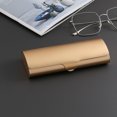 thumbnail image 1 of Estuche para gafas de metal ligero, pequeño y portátil, estuche para gafas de aleación de aluminio esmerilado, 1 of 3