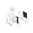 thumbnail image 4 of Fractal Design Define 7 - Tempered Glass Edition - tower - extended ATX - windowed side panel (tempered glass) - no power supply (ATX) - white - USB/Audio, 4 of 18