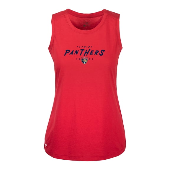 Women's Levelwear Red Florida Panthers Macy Scratched Tank Top