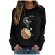 thumbnail image 1 of Sudaderas con estampado de flores de animales a la moda para mujer, jersey informal, camisetas de manga larga Pompotops  gfhjh15257, 1 of 5