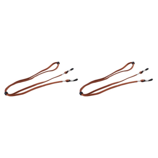 maskred Stretchy Universal Eyeglass Strap Non- for Slip Eyewear Retainer for Sports Dark Brown 26.77 Inch 2Set