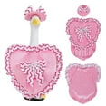thumbnail image 2 of Pink Valentine's Day Porch Goose Outfit For Home & Garden Decor - Festive Heart-Themed Design, Soft Pink Fabric, Easy To Attach & Display - Ideal For Front Porch Decoration,, 2 of 7