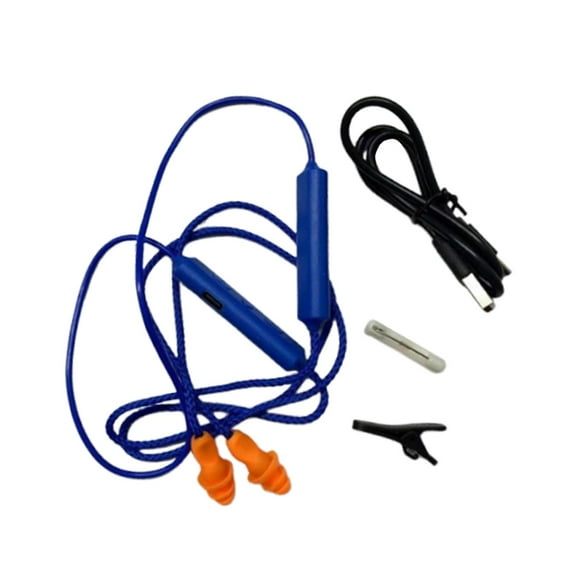 Auriculares con tapones para los oídos, USB tipo C, ligeros, universales, intraauriculares, para trabajar, gimnasio, correr, escuchar música. azul
