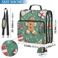 thumbnail image 2 of FORMRS Zipper Binder with Shoulder Strap 2-inch Ring 500 Sheet Capacity File Bag, Christmas Gingerbread, 2 of 5
