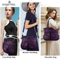 thumbnail image 4 of Angelkiss Purses Handbags for Women PU Tote Satchel Bags for Women Pockets Shoulder Bag, 4 of 5