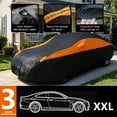 thumbnail image 5 of Aniceparthy Car Cover Fit for Sedan/MPV/Commercial Vehicle/SUV, Dust-Proof Protection,190T silver coated cloth,Waterproof All-Weather Rain Snow UV Sun Protector Indoor Outdoor,208.66*78.74*59.06 in, 5 of 14