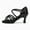 Black-2.7inch, variant on Women's Latin Dance Shoes Satin Ballroom Salsa Practice Professional Performance Dancing Shoes