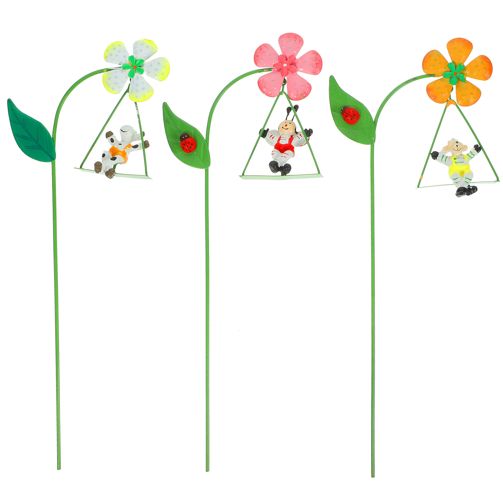 3pcs Decorative Garden Stakes Decorative Garden Stakes Flower Pot