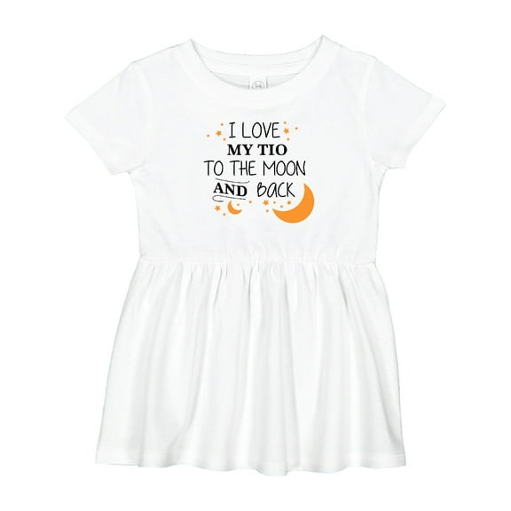 Inktastic I Love My Tio to the Moon and Back Girls Baby Dress
