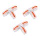 thumbnail image 1 of 3x conectores de cable conectores de empalme eléctrico empuje en conexión rápida duradera naranja claro Sharpla conectores de alambre, 1 of 7