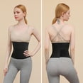 thumbnail image 5 of Entrenador de envoltura de cintura para mujer Banda de ajuste de envoltura de cintura abdominal Bulto abdominal Paquete de recorte abdominal - negro, 5 of 5