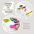 thumbnail image 3 of BAZIC Erasers + Pencil Top Erasers Set, Bevel Arrowhead Tops, 24-Count, 3 of 7