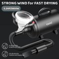 thumbnail image 3 of Secador de pelo para perros EGFKI 5.2HP/3800W alta Velocidad 72 m/s, 3 of 9