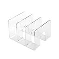 thumbnail image 1 of Sujetalibros de escritorio, estante divisor organizador vertical transparente para biblioteca, para el hogar y la escuela, 1 of 8