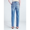 thumbnail image 3 of Free Assembly Women's High Rise Straight Leg Jeans, 30" Inseam, Sizes 0-20, 3 of 5