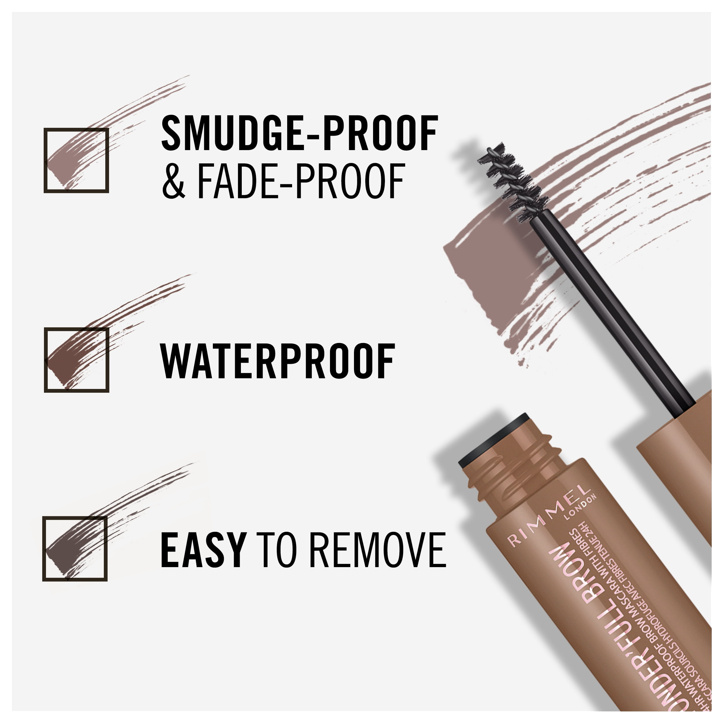 Rimmel London Wonder'Full Brow Mascara, Blond, 0.17 oz