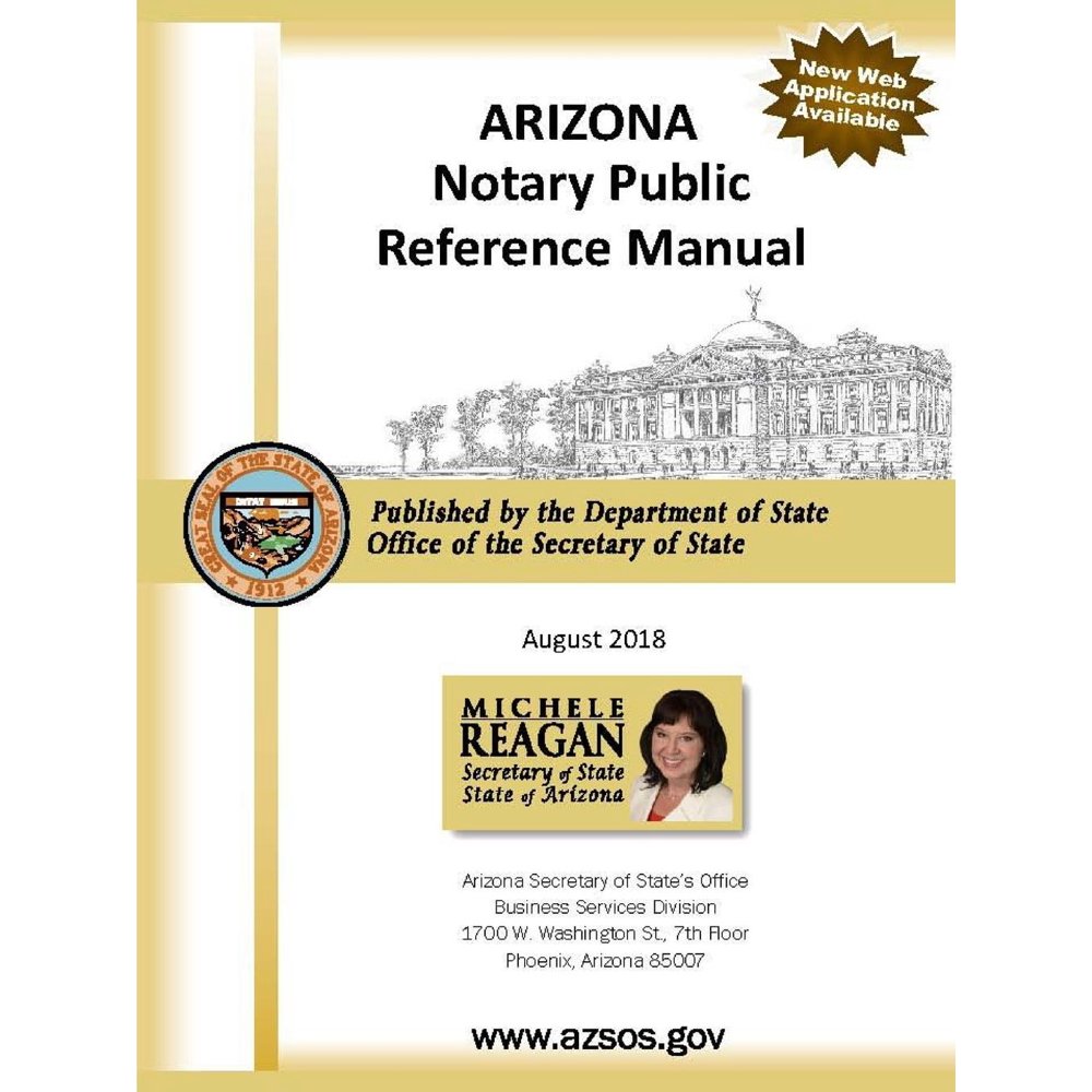 Arizona Notary Public Reference Manual (Paperback)