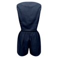 thumbnail image 5 of ibiyuan 2 Piece Sets for Women Summer Fashion 2026 Button V Neck Vest Tops High Waist Shorts Business Casual Outfits, 5 of 7