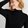 thumbnail image 4 of Crewneck Sweaters for Women Oversized Spring Winter Outfits Long Sleeve Soft Dressy Clothes Casual Pullover Tops Black S, 4 of 9