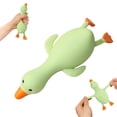 thumbnail image 2 of Dwellin Stretchy Duck Squeeze Toys Stress Relief Funny Fidget Toys for Adults and Kids Party Favors Gift for Birthday Christmas Classroom Prizes Green, 2 of 6