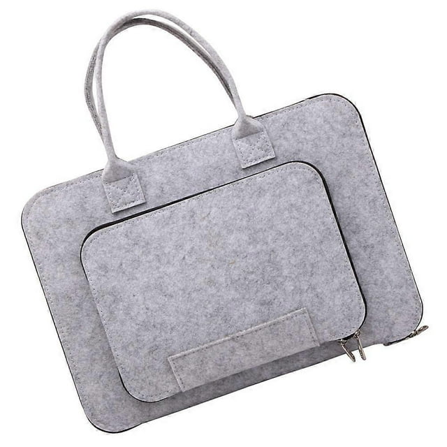 Men's Laptop Briefcase, Light and Slim Felt Bag with Document Storage, Reliable Quality