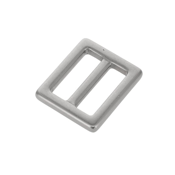 B7102 Nickel Matte, Square Double Loop, Solid Brass-LL, 1"