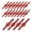 red, variant on DOLITY 20x Cutter Blades for Electric Cordless, Blades Set, Replacement Blades, 139 mm black